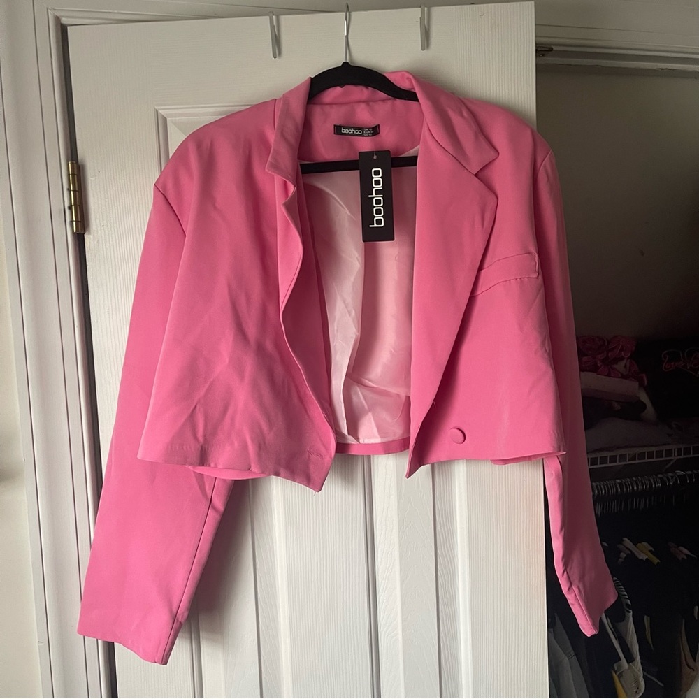 Boohoo Pink Blazer